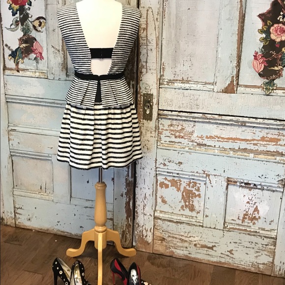 BCBG MAXAZRIA PIPER WOVEN COCKTAIL DRESS - Picture 2 of 6